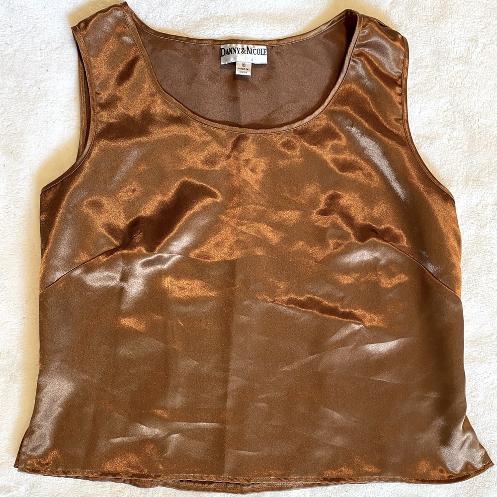Vintage golden rust tank top